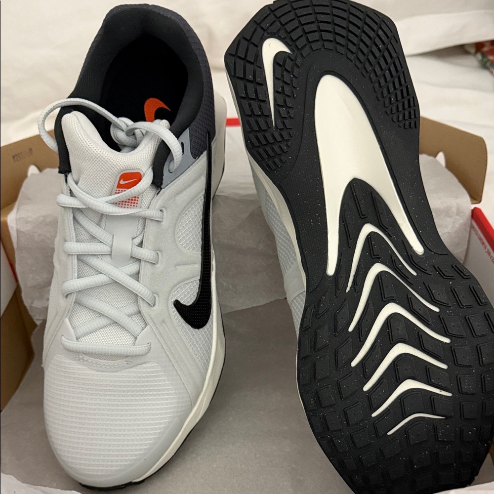 Nike White and Black Athletic Shoes